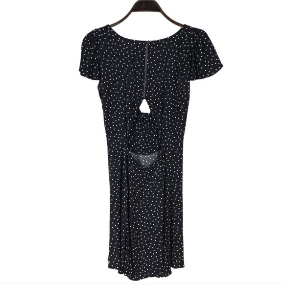 Reformation Elio Mini Dress Polka Dot Print Flutter Cap Sleeve - Picture 7 of 11